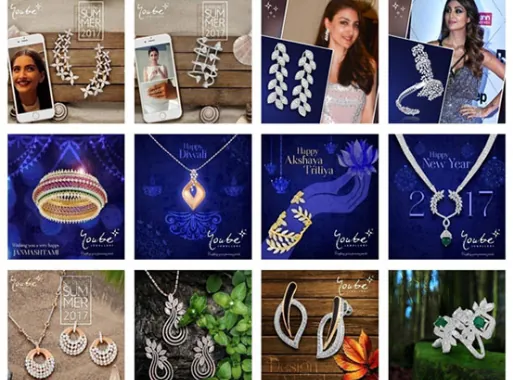 YOUBE Jewellery social media grid
